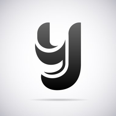 Vektör logo için mektup Y. tasarım şablonu