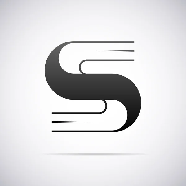 Vector logo voor brief S. ontwerpsjabloon — Stockvector