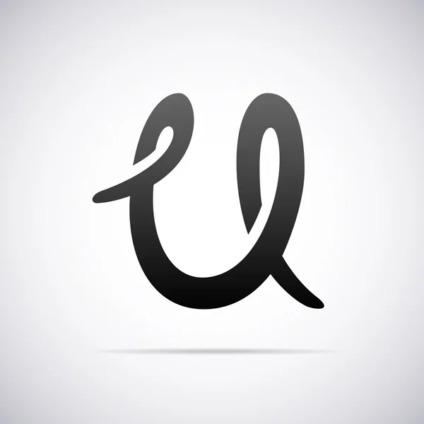 Logo vettoriale per lettera U. Modello di progettazione — Vettoriale Stock