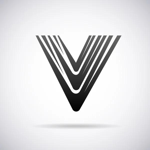 Vektor-Logo für Buchstabe v. Design-Vorlage — Stockvektor