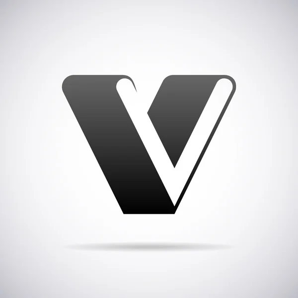 Wektor logo dla litery V. szablon — Wektor stockowy