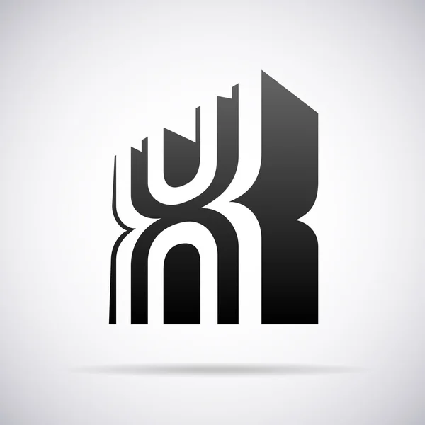 Vector logo for letter X. Design template — Stock Vector
