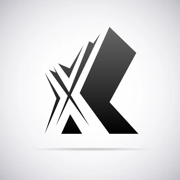 Vector logo voor brief X. ontwerpsjabloon — Stockvector