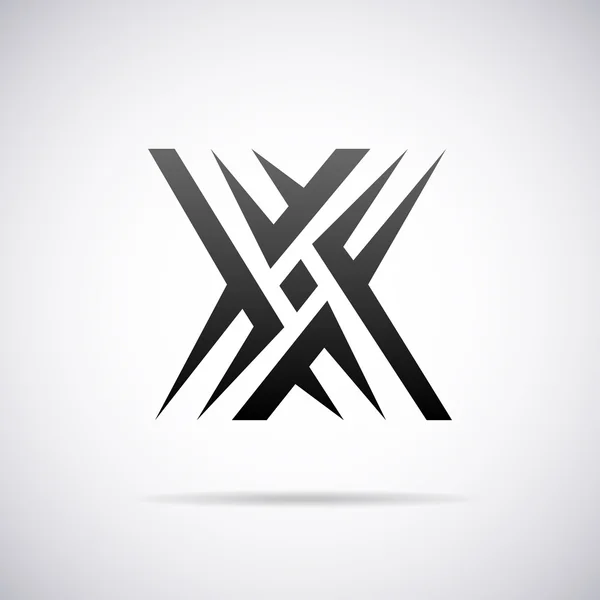 Logo vettoriale per lettera X. Modello di progettazione — Vettoriale Stock
