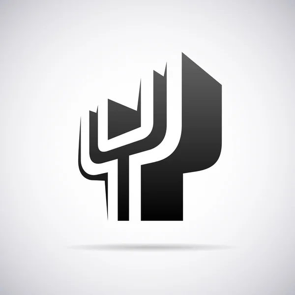Vektor-Logo für Buchstabe y. Design-Vorlage — Stockvektor