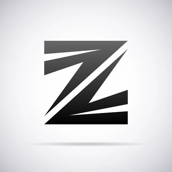 Векторный логотип буквы Z. Шаблон проекта — стоковый вектор
