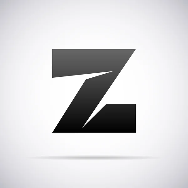 편지 Z. 디자인 서식 파일에 대 한 벡터 로고 — 스톡 벡터