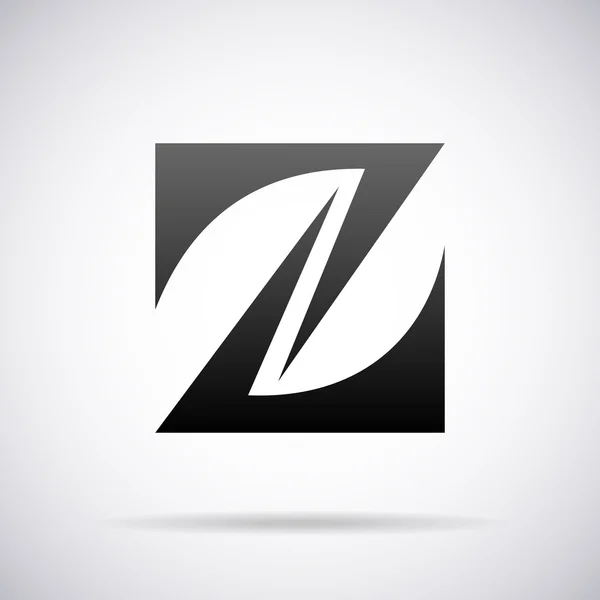 Vector logo for letter Z. Design template — Stock Vector