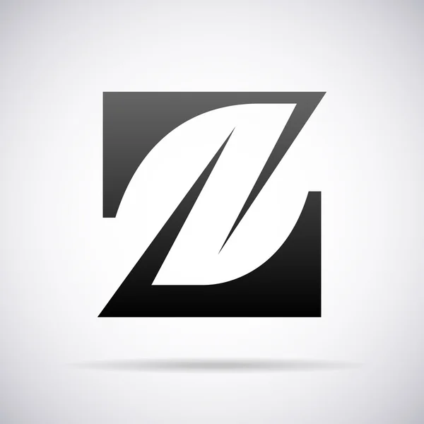 手紙 Z. デザイン テンプレート ベクトルのロゴ — ストックベクタ