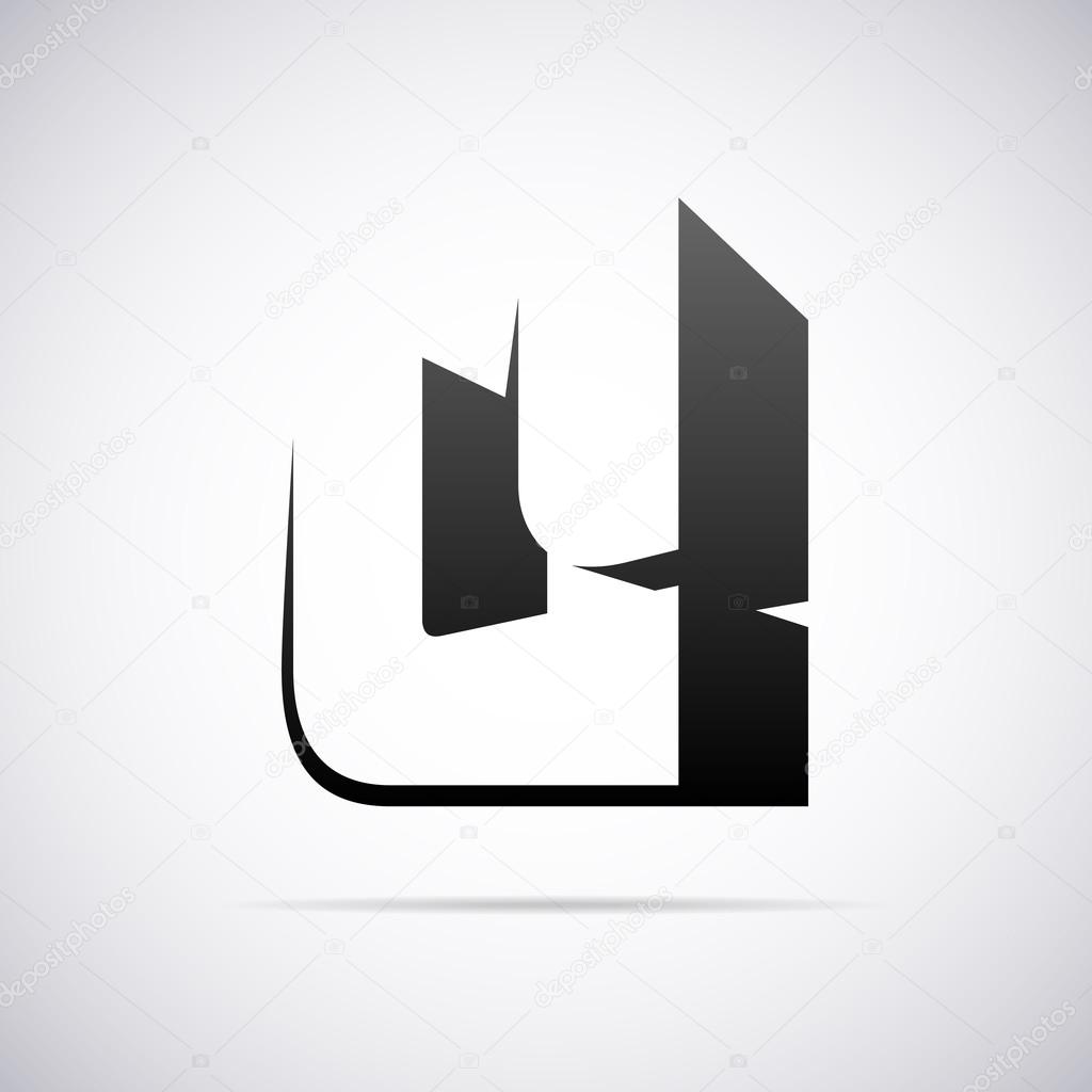 Vector Logo For Letter U Design Template Stock Vector C Alisher