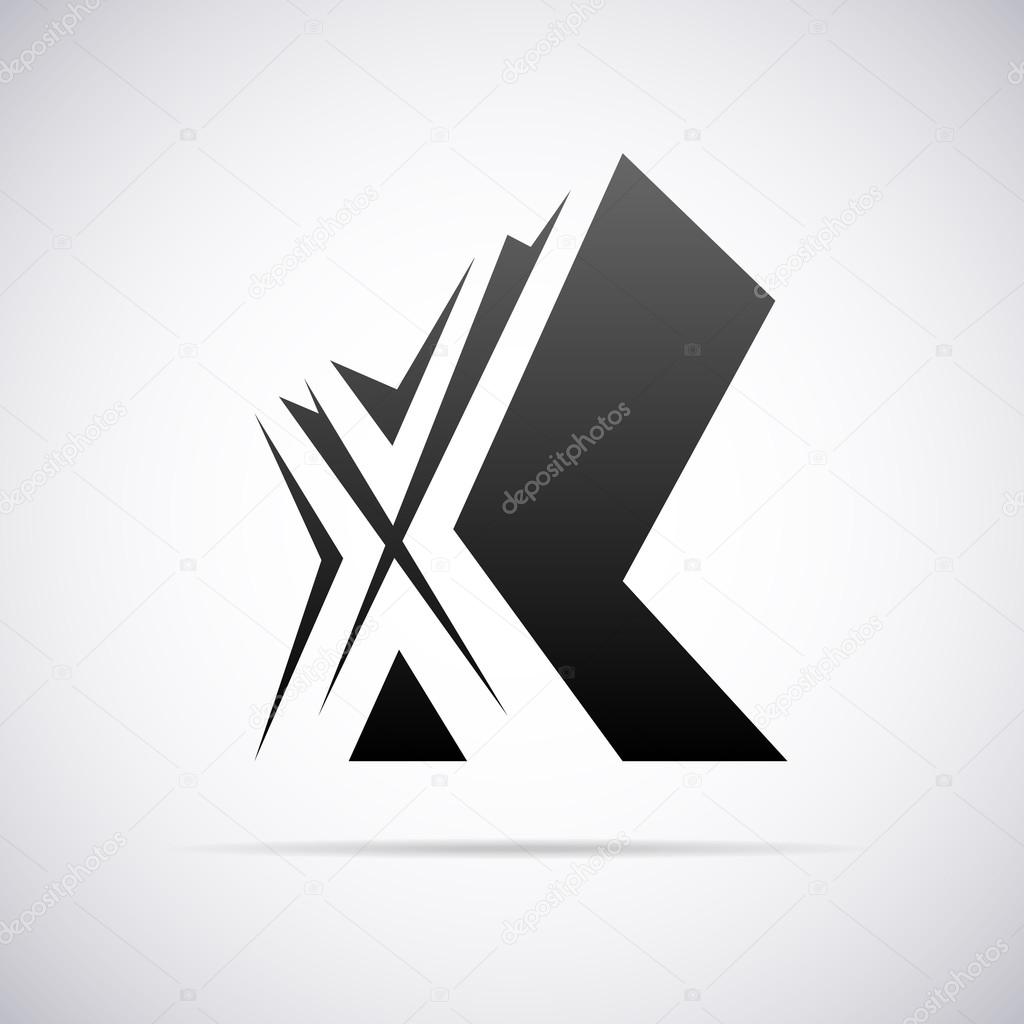 Vector logo for letter X. Design template Stock Vector Image by ©alisher  #73278485