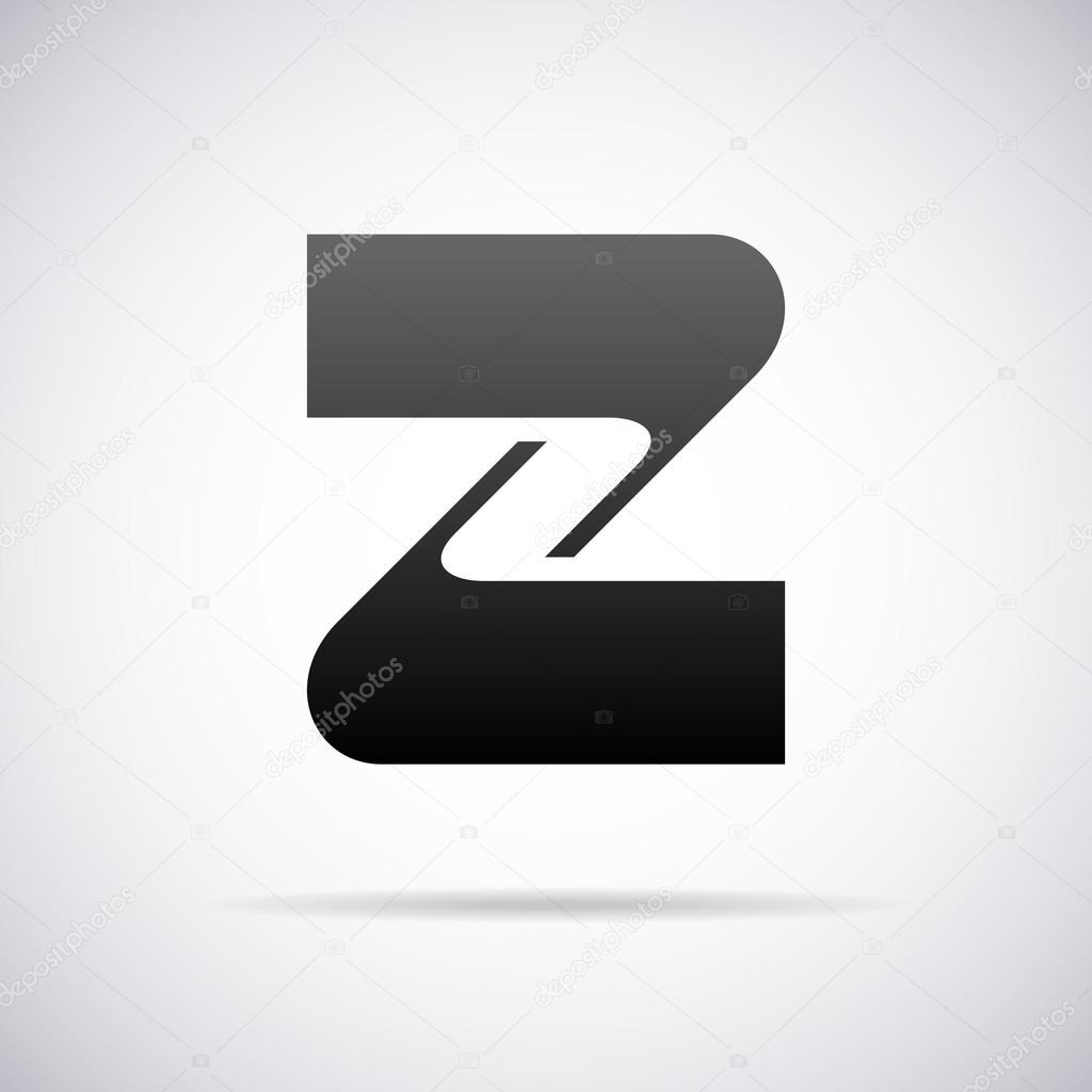 Vector logo for letter Z. Design template