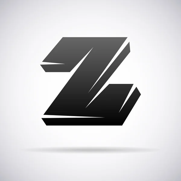 Logotipo do vetor para a letra Z. Modelo de projeto — Vetor de Stock