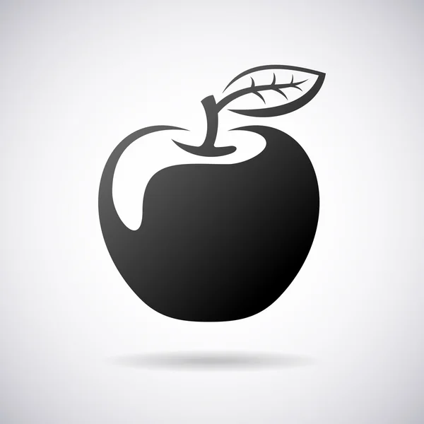 Wektor jabłko owoc ikona — Wektor stockowy