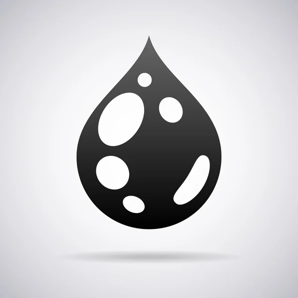 Vector water drop logo. Design template — Stock Vector