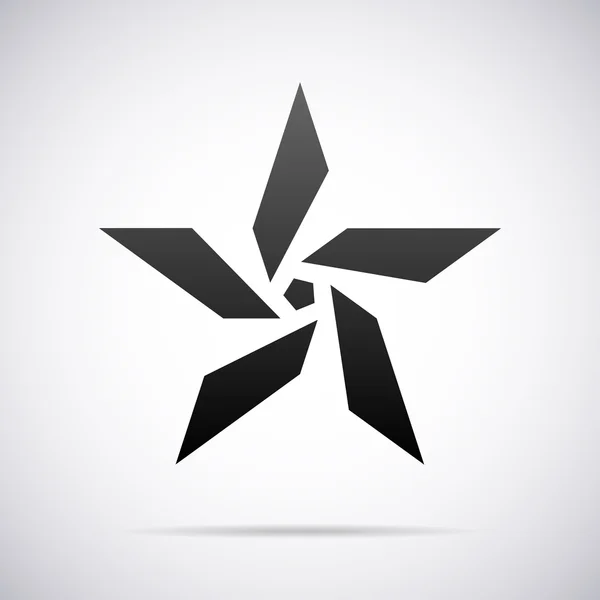 Logotipo de estrela vetorial. Modelo de projeto — Vetor de Stock