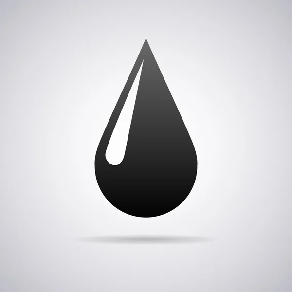 Vector water drop icon — Stock Vector