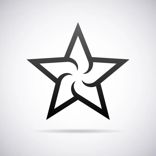 Vektör yıldız logo. Tasarım şablonu
