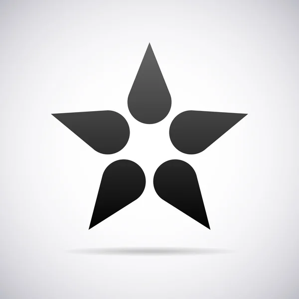 Vector star-logo. Ontwerpsjabloon — Stockvector