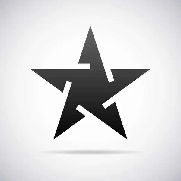 Logo de estrella vectorial. Plantilla diseño — Archivo Imágenes Vectoriales