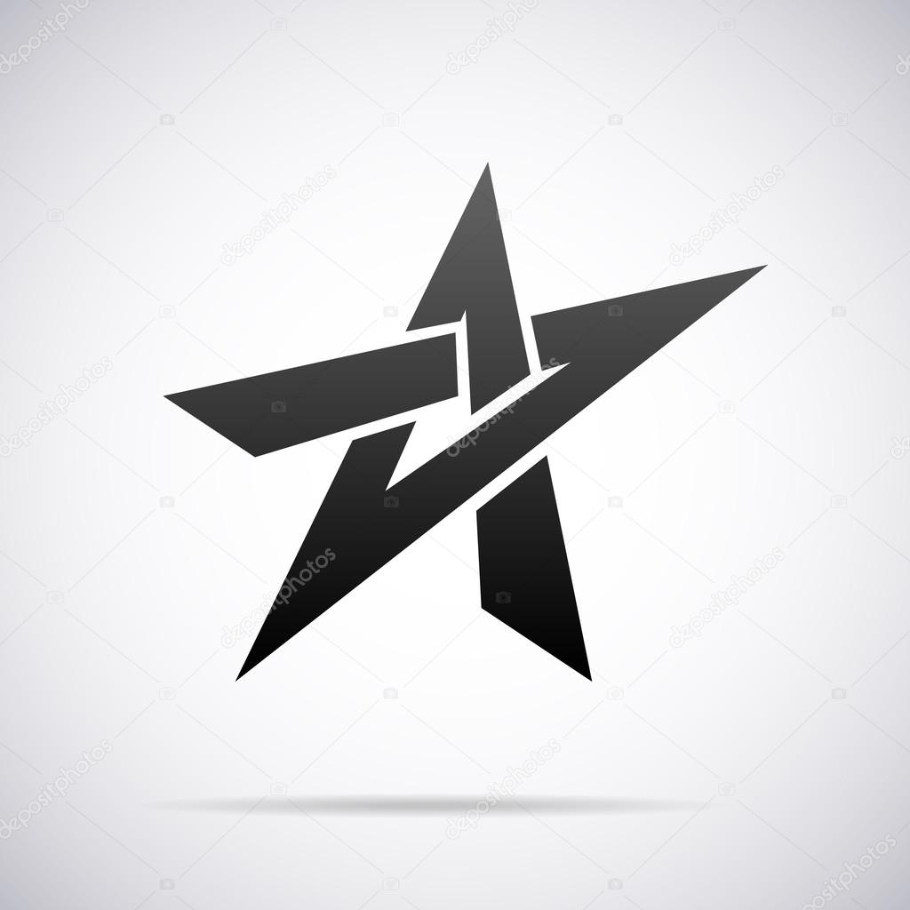 Vector star logo. Design template