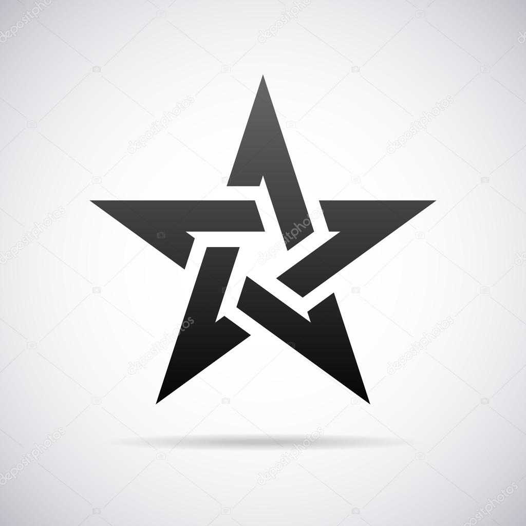 Vector star logo. Design template