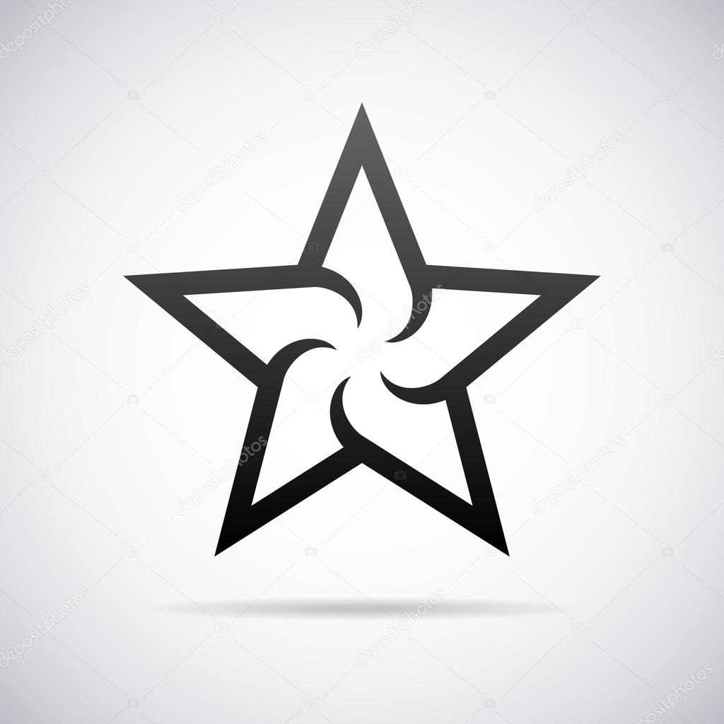 Vector star logo. Design template