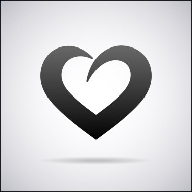 vektörel kalp simgesi