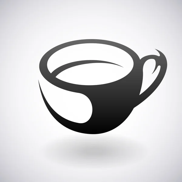 Logo taza de café vectorial. Plantilla diseño — Vector de stock