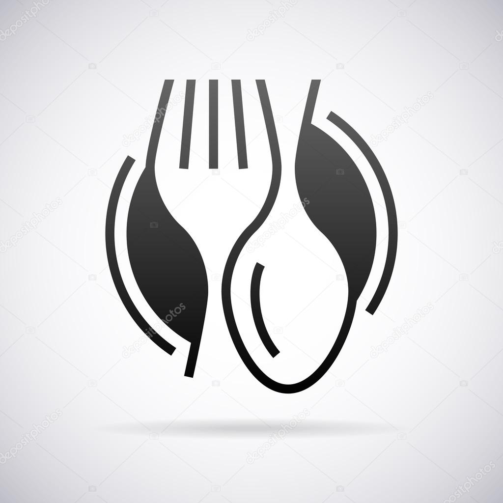 Vector food service logo.Design template