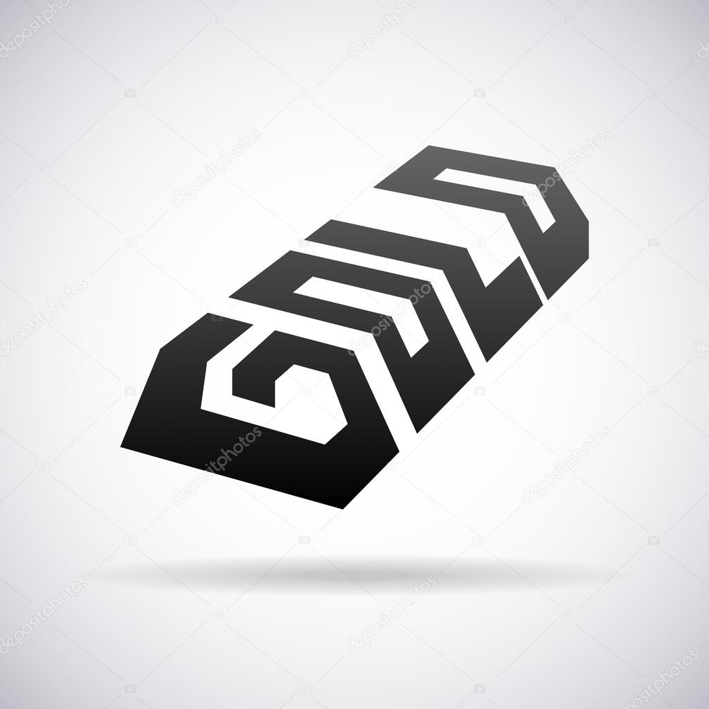 Gold logo design template vector illustration