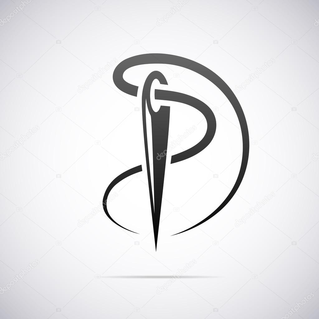 Needle and thread icon vector illustration