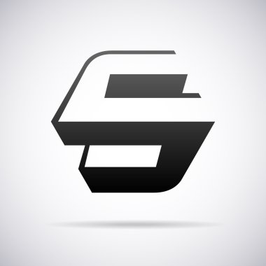 Vektör logo için mektup S. tasarım şablonu