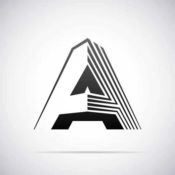 Vector logo voor brief A. ontwerpsjabloon — Stockvector