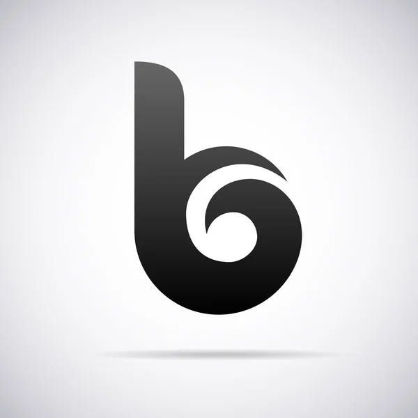 Vector logo for letter B. Design template — Stock Vector