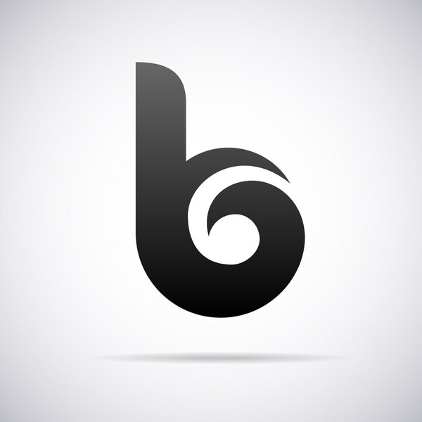 Векторный логотип для буквы B Шаблон проекта
