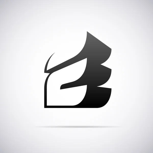 Logo vectorial para letra E. Plantilla de diseño — Vector de stock