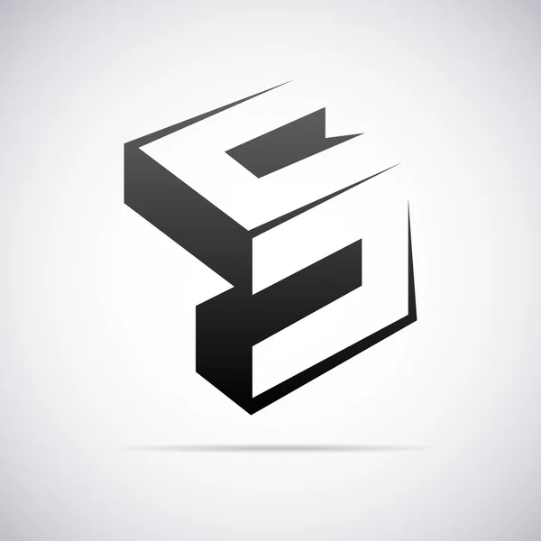 Vektör logo için mektup S. tasarım şablonu