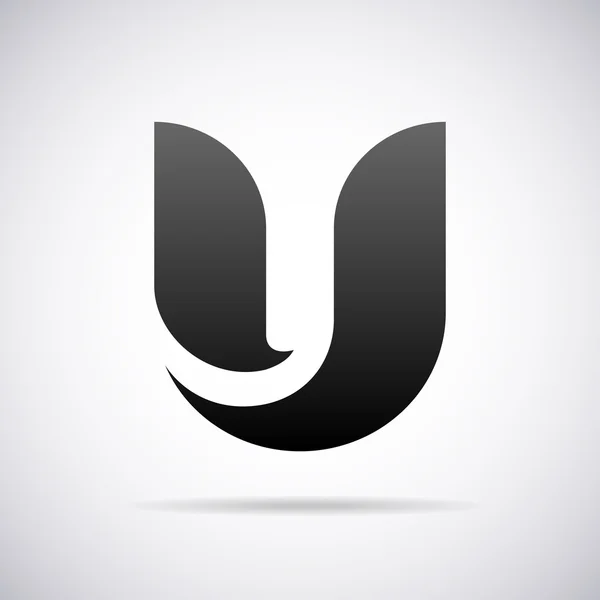 Векторний логотип для літери U. Шаблон дизайну — стоковий вектор