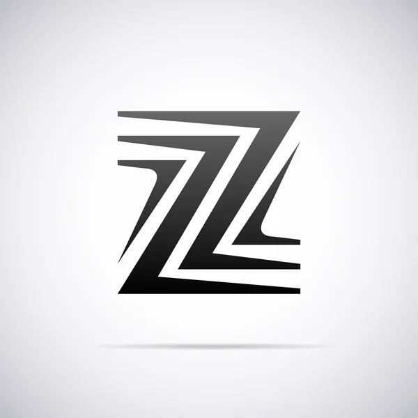 Logotipo del vector para la letra Z. Plantilla diseño — Vector de stock