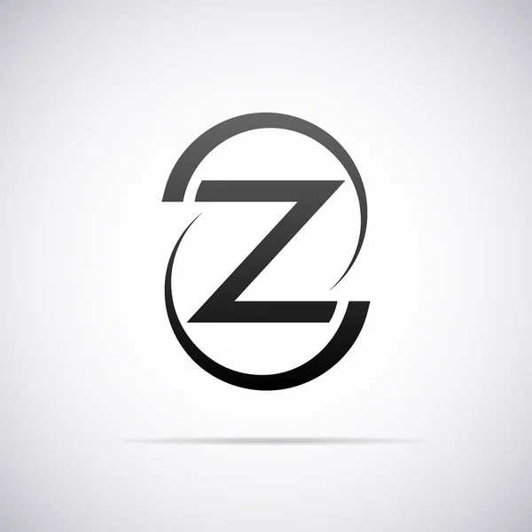 Logotipo del vector para la letra Z. Plantilla diseño — Archivo Imágenes Vectoriales