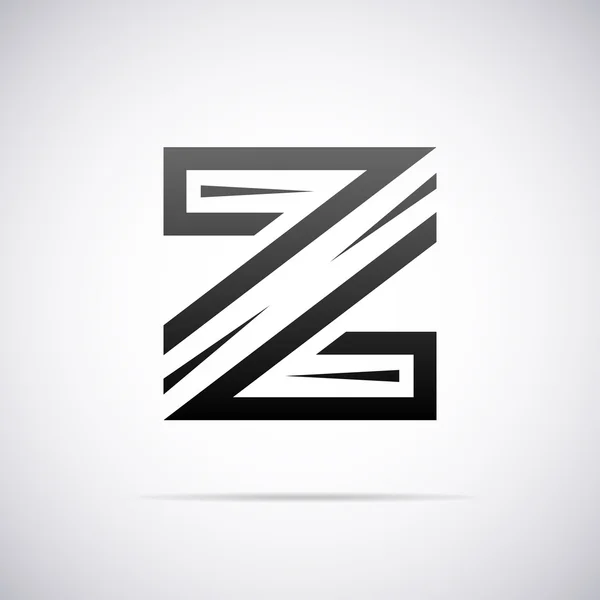 Logotipo do vetor para a letra Z. Modelo de projeto —  Vetores de Stock