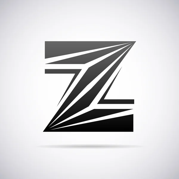 Logotipo do vetor para a letra Z. Modelo de projeto — Vetor de Stock