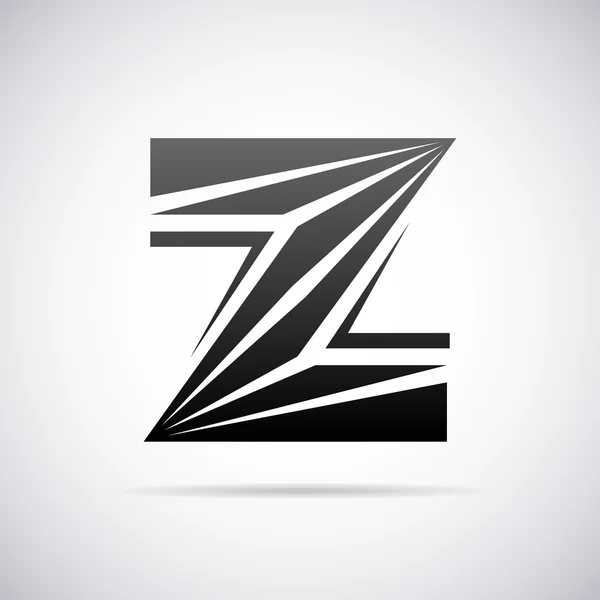 Logo vectoriel pour la lettre Z. Modèle de conception — Image vectorielle