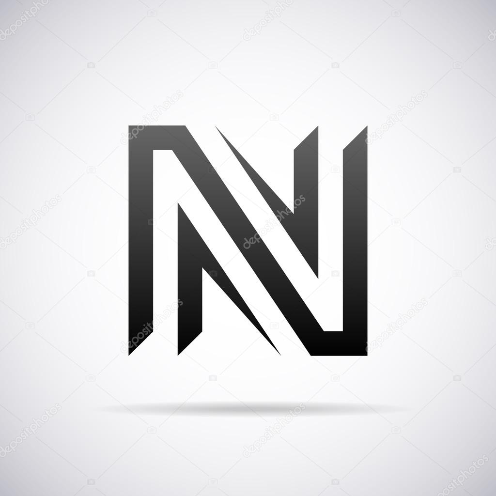 Vector logo for letter N. Design template Stock Vector by ©alisher 79404982