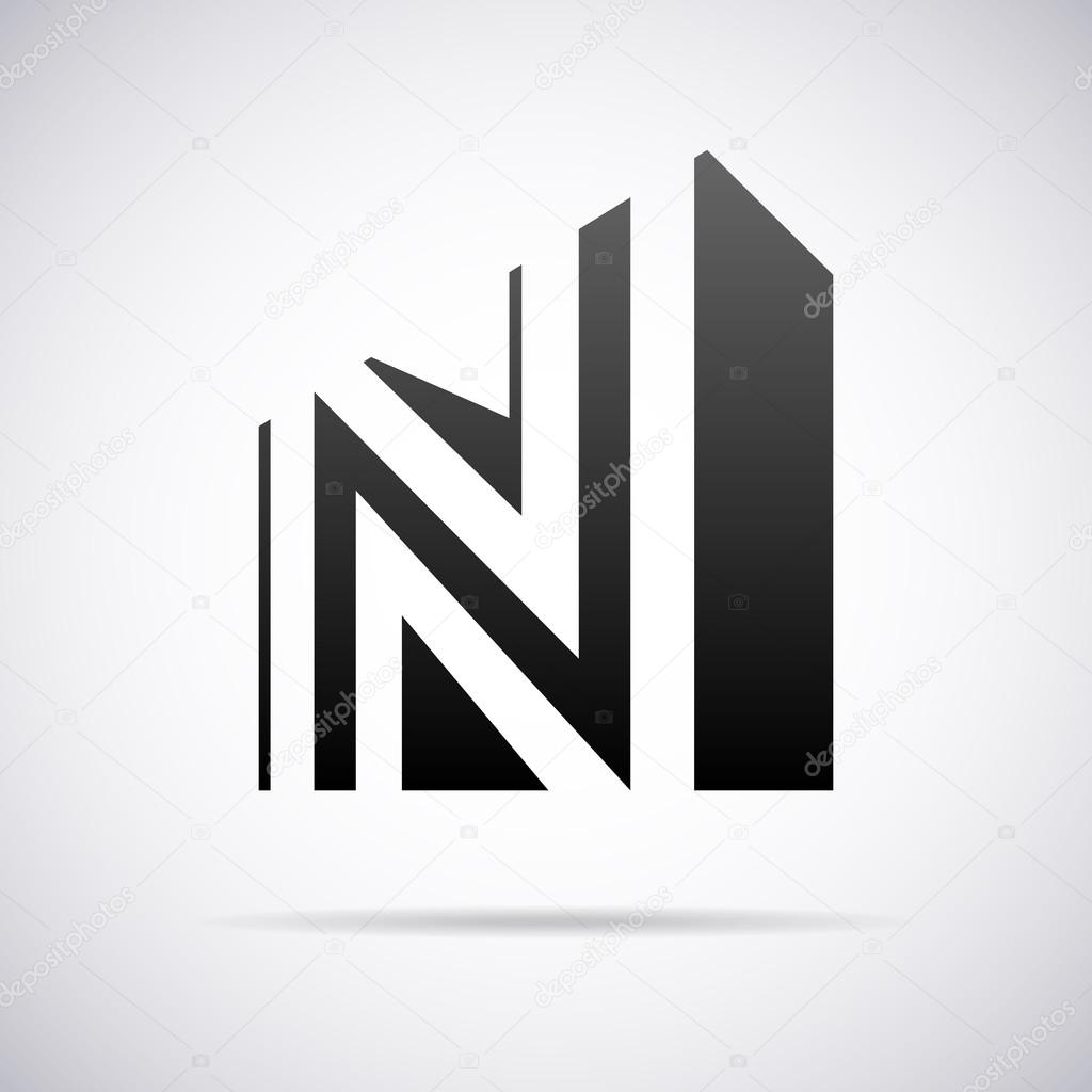 Logo for letter N design template vector illustration