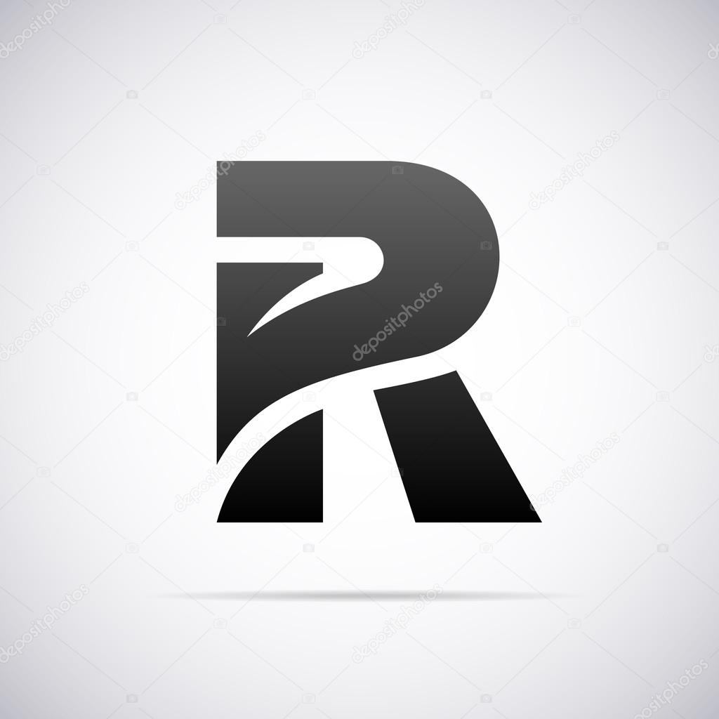 Logo for letter R design template vector illustration