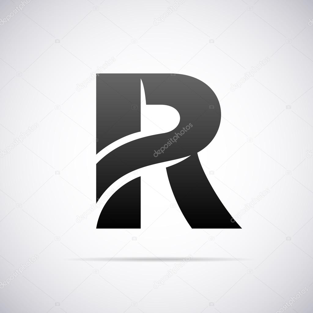 Logo for letter R design template vector illustration