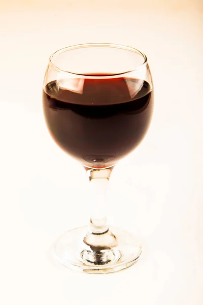 Vin Rouge Verres Transparents Sur Fond Blanc — Photo