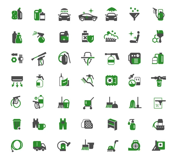 Auto chemistry icons — Stock Vector